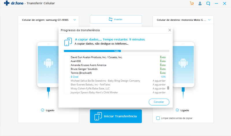 Como usar o Phone Clone para migrar os dados do seu telefone? Dr.Fone